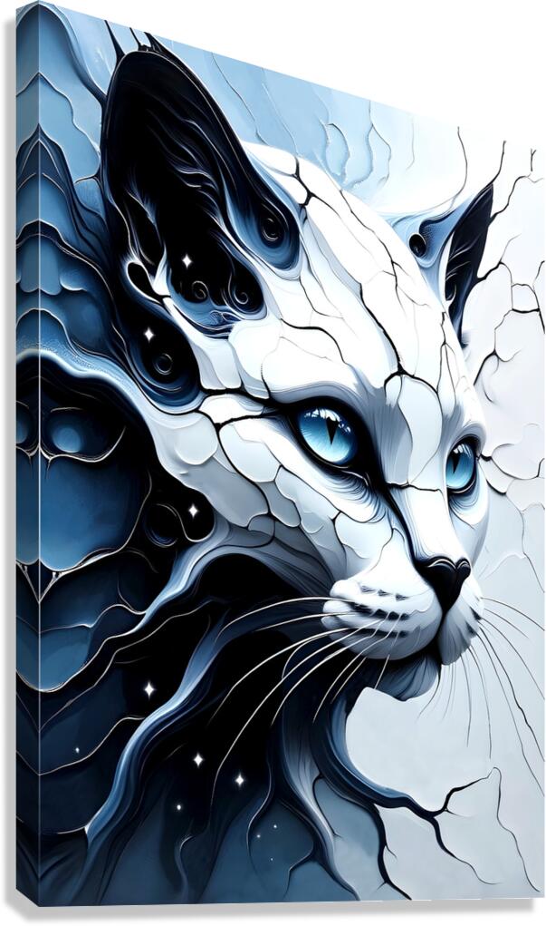 Plaster Cat Canvas Print