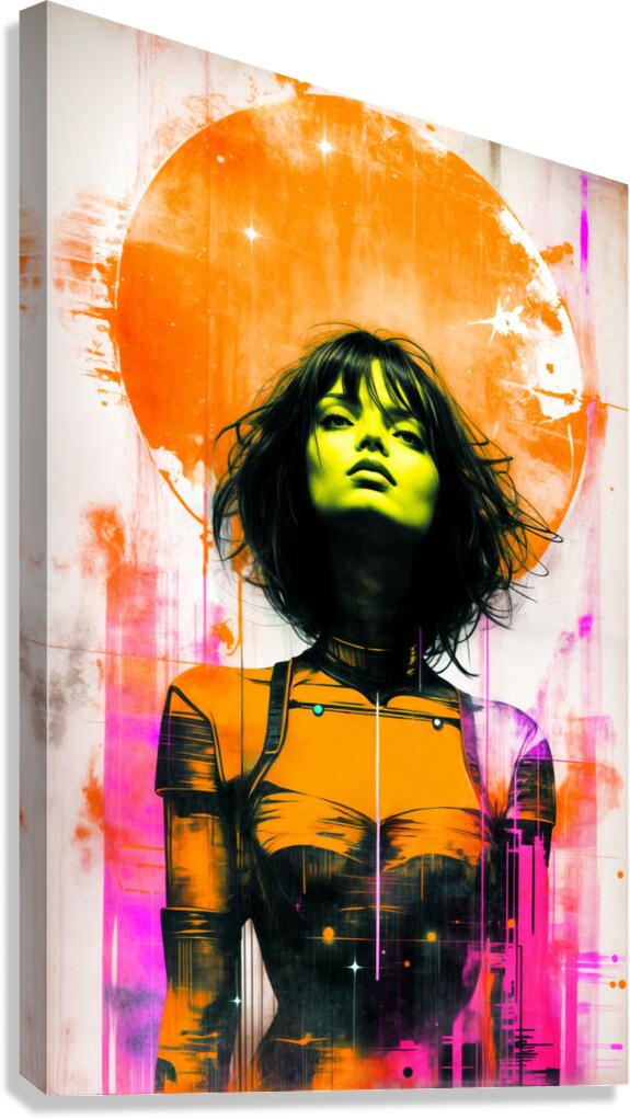 Orange Sun Canvas Print
