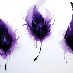 Purple Feathers  