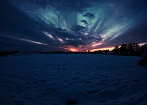Last Light Of Winter Day