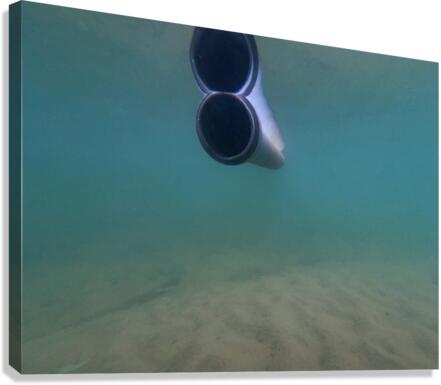 Underwater Tube Reflection Canvas Print