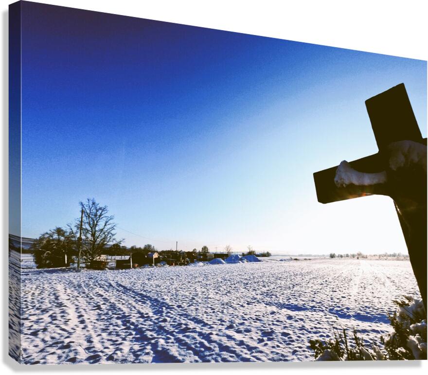 Yeshua´s Snowy Miracle Impression sur toile