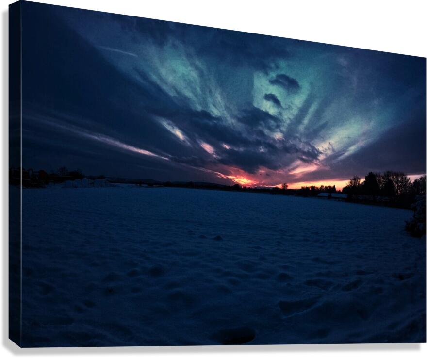 Last Light Of Winter Day Canvas Print
