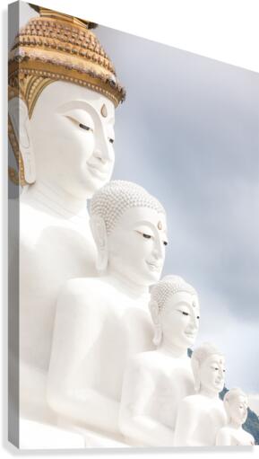 Five Buddhas Canvas Print