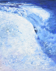 Oil Painting Winter White Snow by Nina Koba