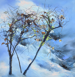 original oil painting sunnywinter by Nina Koba