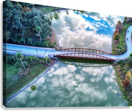 Bridge Mirror  Canvas Print