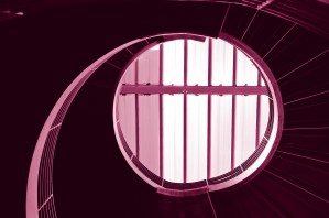 Spiral Staircase in Red