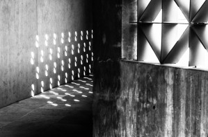 Light Pattern Cast on Concrete