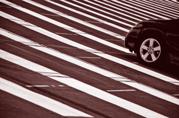 Abstract Sports Car Shadows by David Pinter
