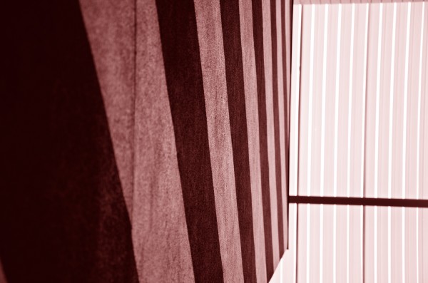 Red Concrete Abstract by David Pinter