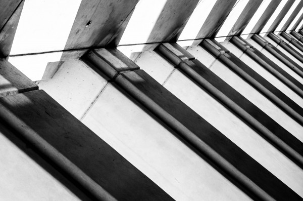 Black and White Abstract Illusion by David Pinter
