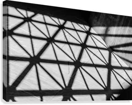 Pattern on Concrete Canvas Print
