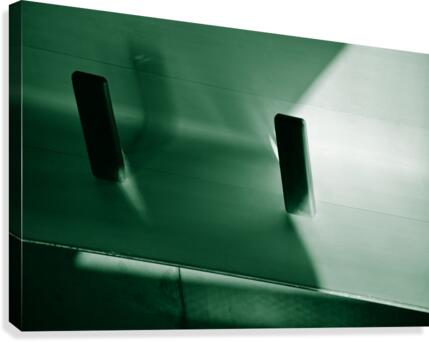 Green Reflection Illusion Canvas Print