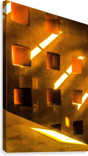 Block Windows and Light Canvas Print