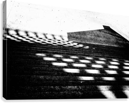 Checkered Light and Shadow Canvas Print