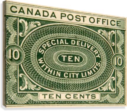 Canada Stamp Canvas Print