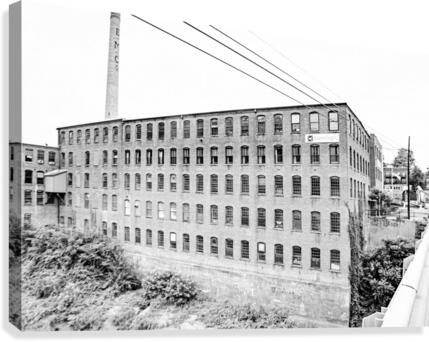 Factory with Stack Canvas Print