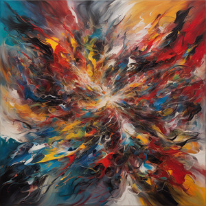 abstract colorfull wall art design.