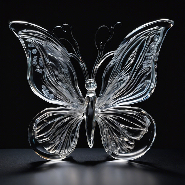 a breathtaking crystal quartz glass sculptu ofdel Print