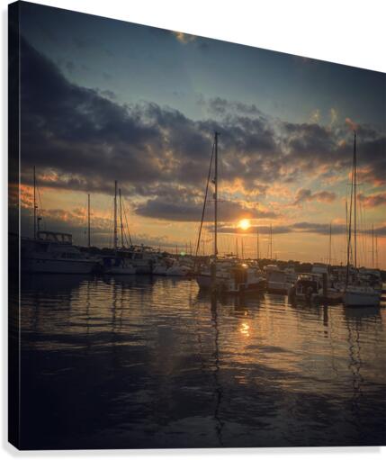 Sailboat Sunset Canvas Print