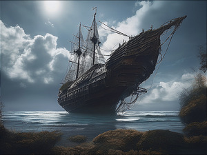 The Menacing Pirate Ship