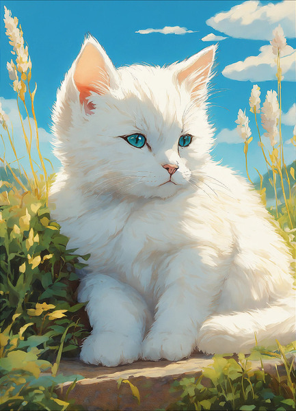 Beautiful cat  Print