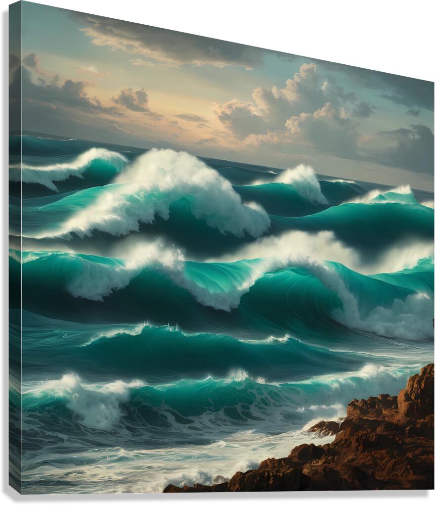 AnyConv.com  موج Canvas Print