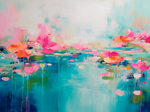 AURORA 001  40x30 300 AURORA acrylic paintind tex