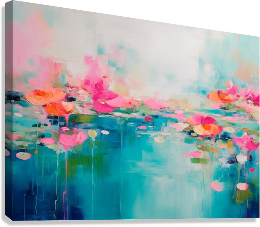 AURORA 001  40x30 300 AURORA acrylic paintind tex Canvas Print