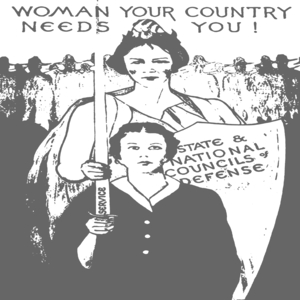 Woman your country needs you