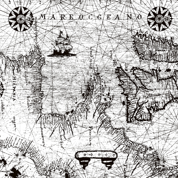 Antique Mercant Map  Print