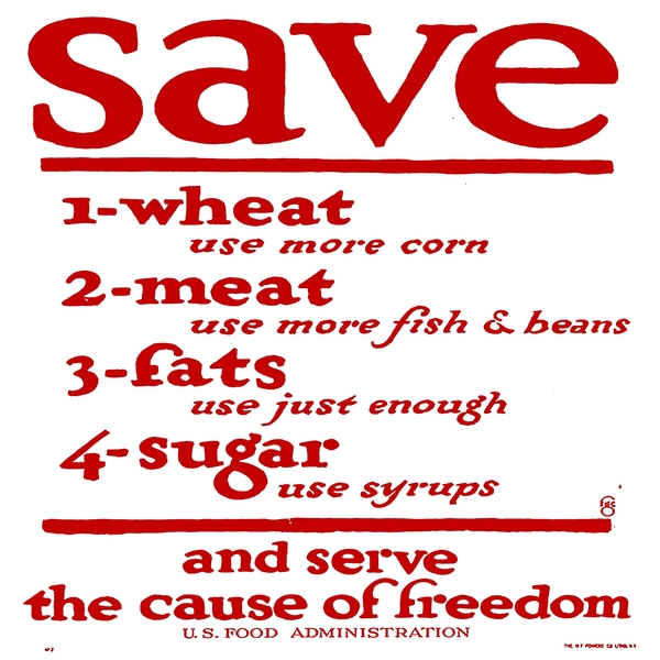 Save food - War Poster Print