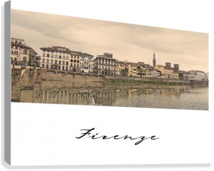 Florence Arno River Canvas Print