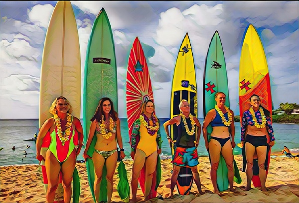 GiRLS N SURFBOARDS Print