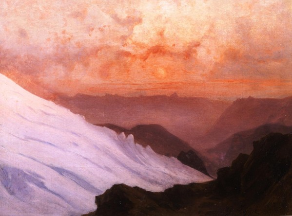 Dawn on Mont Blanc Print