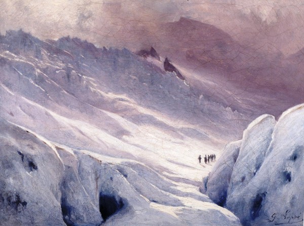 The Glacier des Bossons, Chamonix Print