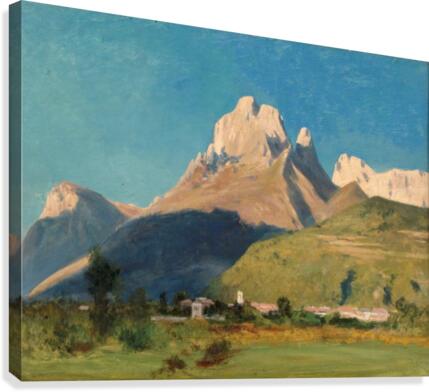 Agordo and Monte Framont, Belluno Canvas Print