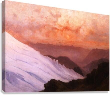 Dawn on Mont Blanc Canvas Print