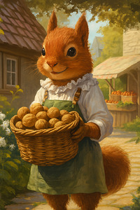 Nutty Market Squirrel Vendor