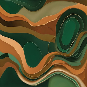 Modern Art Earth Tones
