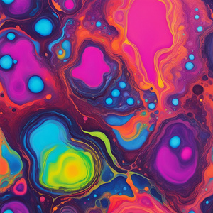 Pouring Art Collection Neon Colors 3
