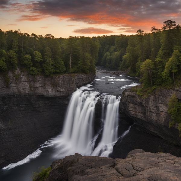 Dusk Sky Forest Falls Print