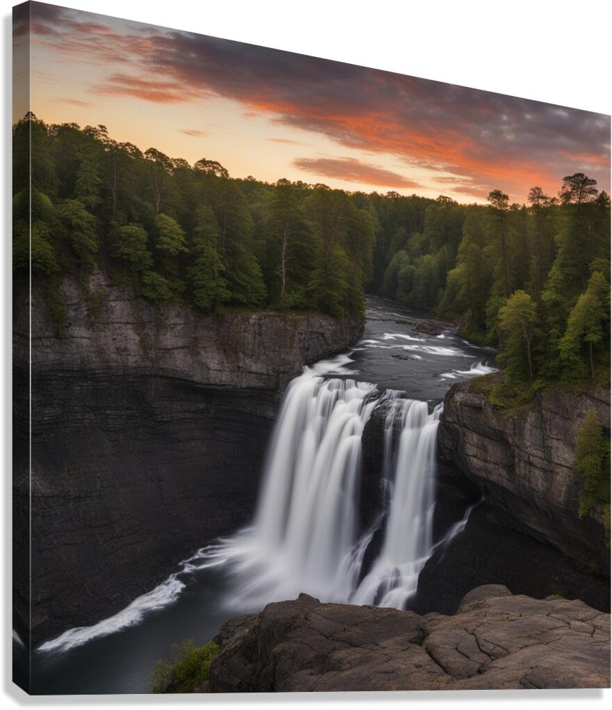 Dusk Sky Forest Falls Canvas Print