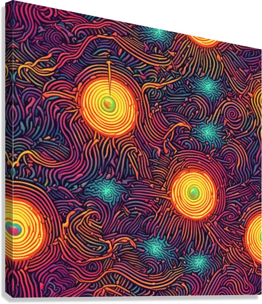 Graphic Design Psychedelic Canvas Print