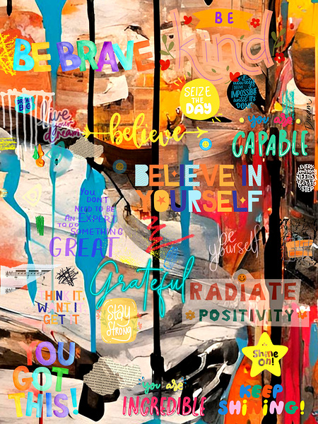 Powerful Affirmations Collage by Gigi