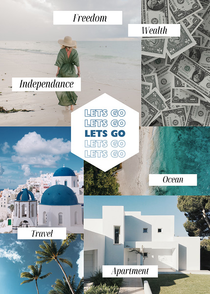 Lets Go Vision Board by Gigi