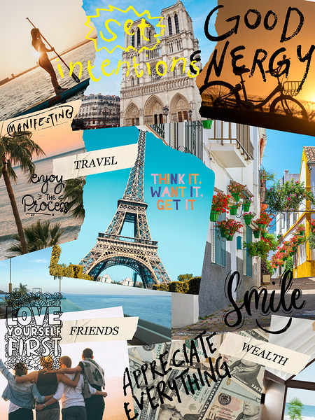 Set Intentions Vision Board by Gigi