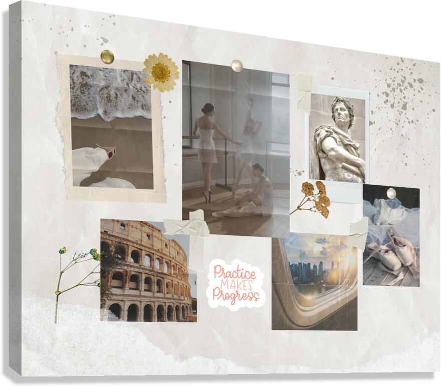Practice Makes Progress Canvas Print