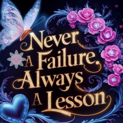 Never A Failure Always A Lesson